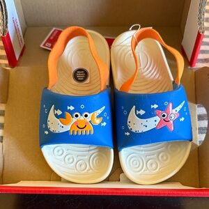 Nike Kawa Slide SE TD Underwater Adventures Blue 8C kids Sandal DX1979-400